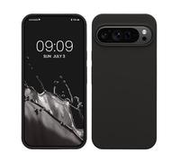 kwmobile Case Compatible with Google Pixel 9 Pro XL Case - TPU Silicone Phone Cover with Soft Finish - Black Matte