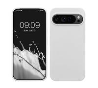 kwmobile Case Compatible with Google Pixel 9 Pro XL Case - TPU Silicone Phone Cover with Soft Finish - White Matte