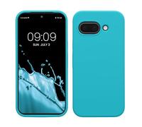 kwmobile Case Compatible with Google Pixel 9a Case - TPU Silicone Phone Cover with Soft Finish - Cool Glacier