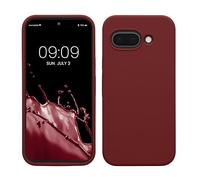 kwmobile Case Compatible with Google Pixel 9a Case - TPU Silicone Phone Cover with Soft Finish - Tawny Red