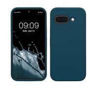 kwmobile Case Compatible with Google Pixel 9a Case - TPU Silicone Phone Cover with Soft Finish - Teal Matte