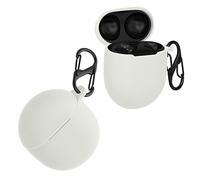 kwmobile Case Compatible with Google Pixel Buds Pro Case - Silicone Cover Holder for Earbuds - White