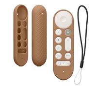 kwmobile Case Compatible with Google TV Streamer 4K Case - Soft Silicone Cover for Remote Control - Cappuccino