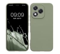 kwmobile Case Compatible with HONOR 400 Lite Case - Protective Slim TPU Phone Cover - Soft Matte Finish - Gray Green