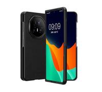 kwmobile Case Compatible with HONOR Magic V5 - Case Synthetic Leather Protective Phone Cover - Black