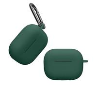 kwmobile Case Compatible with Huawei Freebuds SE 4 ANC Case - Silicone Cover Holder for Earbuds - Dark Green