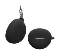 kwmobile Case Compatible with Huawei FreeClip Case - Silicone Cover Holder for Earbuds - Black