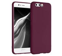 kwmobile Case Compatible with Huawei P10 Case - Soft Slim Protective TPU Silicone Cover - Bordeaux Violet