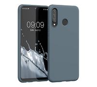 kwmobile Case Compatible with Huawei P30 Lite Case - Soft Slim Protective TPU Silicone Cover - Dark Slate