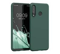 kwmobile Case Compatible with Huawei P30 Lite Case - Soft Slim Protective TPU Silicone Cover - Forest Green