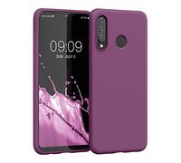 kwmobile Case Compatible with Huawei P30 Lite Case - Soft Slim Protective TPU Silicone Cover - Magenta Purple