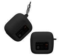 kwmobile Case Compatible with JBL Tour Pro 3 Case - Silicone Cover Holder for Earbuds - Black