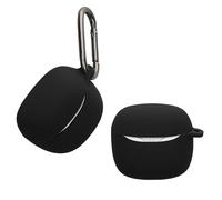 kwmobile Case Compatible with JBL Tune Flex 2 Case - Silicone Cover Holder for Earbuds - Black
