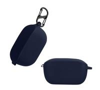 kwmobile Case Compatible with JBL Wave 100TWS Case - Silicone Cover Holder for Earbuds - Dark Blue