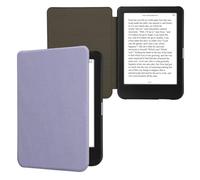 kwmobile Case Compatible with Kobo Clara BW/Colour - Nylon Protective e-Reader Cover Folio Book Style Case - Lavender