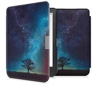 kwmobile Case Compatible with Kobo Clara HD Case - eReader Cover - Cosmic Nature Blue/Grey/Black