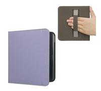 kwmobile Case Compatible with Kobo Libra Colour Case - Synthetic Leather e-Reader Cover with Strap - Lavender