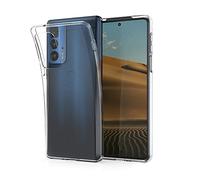 kwmobile Case Compatible with Motorola Edge 20 Pro - Clear Case Soft Slim Flexible Protective TPU Phone Cover - Transparent