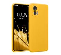 kwmobile Case Compatible with Motorola Edge 30 Neo Case - Slim TPU Silicone Phone Cover - Soft Touch Finish - Radiant Yellow