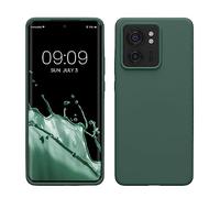 kwmobile Case Compatible with Motorola Edge 40 Case - TPU Silicone Phone Cover with Soft Finish - Forest Green