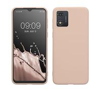 kwmobile Case Compatible with Motorola Moto E13 Case - Soft Slim Protective TPU Silicone Cover - Coconut Swirl