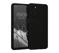 kwmobile Case Compatible with Motorola Moto E32 Case - Slim TPU Silicone Phone Cover - Soft Touch Finish - Black