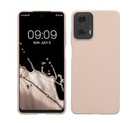 kwmobile Case Compatible with Motorola Moto G24 / E14 / G04 / G04s Case - Soft Slim Protective TPU Silicone Cover - Coconut Swirl