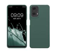 kwmobile Case Compatible with Motorola Moto G24 / E14 / G04 / G04s Case - TPU Silicone Phone Cover with Soft Finish - Forest Green