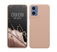 kwmobile Case Compatible with Motorola Moto G34 5G Case - TPU Silicone Phone Cover with Soft Finish - Dusty Pink