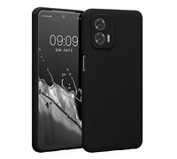 kwmobile Case Compatible with Motorola Moto G73 5G Case - Slim TPU Silicone Phone Cover - Soft Touch Finish - Black