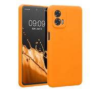 kwmobile Case Compatible with Motorola Moto G73 5G Case - Slim TPU Silicone Phone Cover - Soft Touch Finish - Fruity Orange
