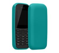 kwmobile Case Compatible with Nokia 105 (2019) Case - Soft Slim Protective TPU Silicone Cover - Teal Matte