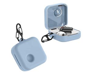 kwmobile Case Compatible with Nothing Ear (1) Case - Silicone Cover Holder for Earbuds - Light Blue