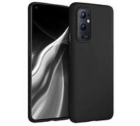 kwmobile Case Compatible with OnePlus 9 Pro Case - Soft Slim Protective TPU Silicone Cover - Black Matte