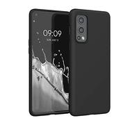 kwmobile Case Compatible with OnePlus Nord 2 5G Case - Soft Slim Protective TPU Silicone Cover - Black Matte