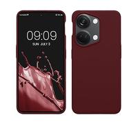 kwmobile Case Compatible with OnePlus Nord 3 5G Case - TPU Silicone Phone Cover with Soft Finish - Tawny Red