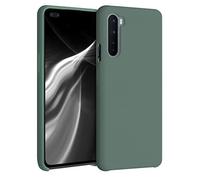 kwmobile Case Compatible with OnePlus Nord Case - TPU Silicone Phone Cover with Soft Finish - Forest Green