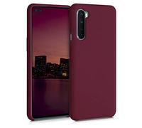 kwmobile Case Compatible with OnePlus Nord Case - TPU Silicone Phone Cover with Soft Finish - Rhubarb Red