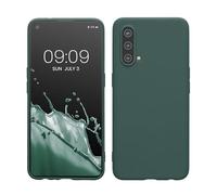 kwmobile Case Compatible with OnePlus Nord CE 5G Case - Soft Slim Protective TPU Silicone Cover - Blue Green