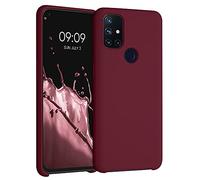 kwmobile Case Compatible with OnePlus Nord N10 5G Case - TPU Silicone Phone Cover with Soft Finish - Rhubarb Red