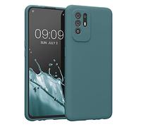 kwmobile Case Compatible with Oppo A94 (5G) Case - Protective Slim TPU Cover with Soft Matte Finish - Arctic Night
