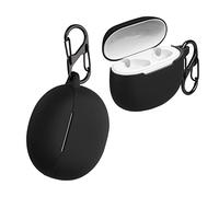 kwmobile Case Compatible with Oppo Enco Air/Enco Air W32 Case - Silicone Cover Holder for Earbuds - Black