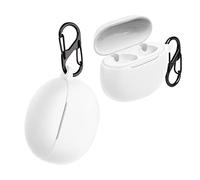 kwmobile Case Compatible with Oppo Enco Air/Enco Air W32 Case - Silicone Cover Holder for Earbuds - White