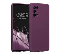 kwmobile Case Compatible with Oppo Find X3 Lite Case - Protective Slim TPU Cover with Soft Matte Finish - Bordeaux Violet
