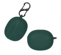 kwmobile Case Compatible with Realme Buds T110 Case - Silicone Cover Holder for Earbuds - Dark Green