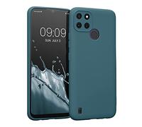 kwmobile Case Compatible with Realme C21Y / C25Y Case - Protective Slim TPU Cover with Soft Matte Finish - Teal Matte