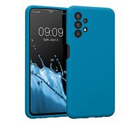 kwmobile Case Compatible with Samsung Galaxy A13 4G Case - Slim TPU Silicone Phone Cover - Soft Touch Finish - Caribbean Blue