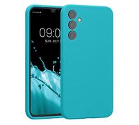 kwmobile Case Compatible with Samsung Galaxy A34 5G Case - Slim TPU Silicone Phone Cover - Soft Touch Finish - Cool Glacier