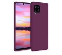 kwmobile Case Compatible with Samsung Galaxy A42 5G Case - Soft Slim Protective TPU Silicone Cover - Bordeaux Violet