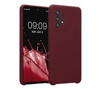 kwmobile Case Compatible with Samsung Galaxy A52 / A52 5G / A52s 5G Case - Slim TPU Silicone Phone Cover - Soft Touch Finish - Bordeaux Violet